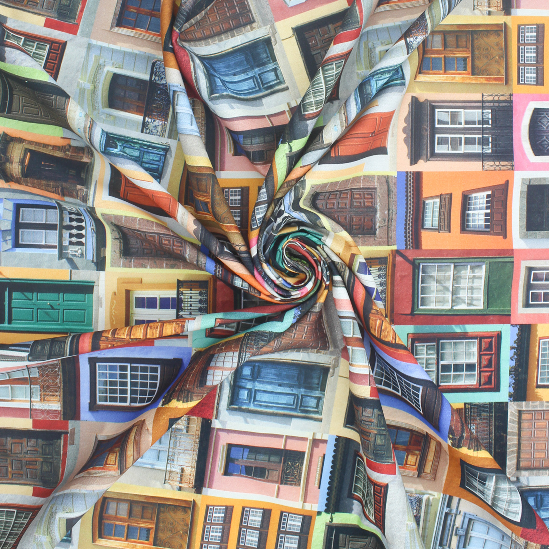 Panamá de Decoración Digital - Ventanas Tradicionales - Amarillo y Naranja