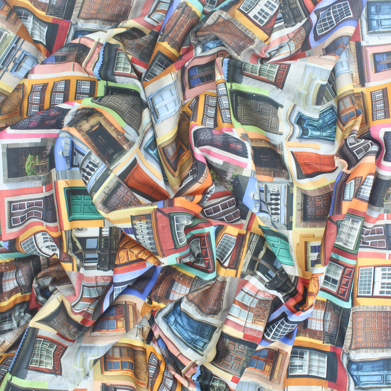 Panamá de Decoración Digital - Ventanas Tradicionales - Amarillo y Naranja