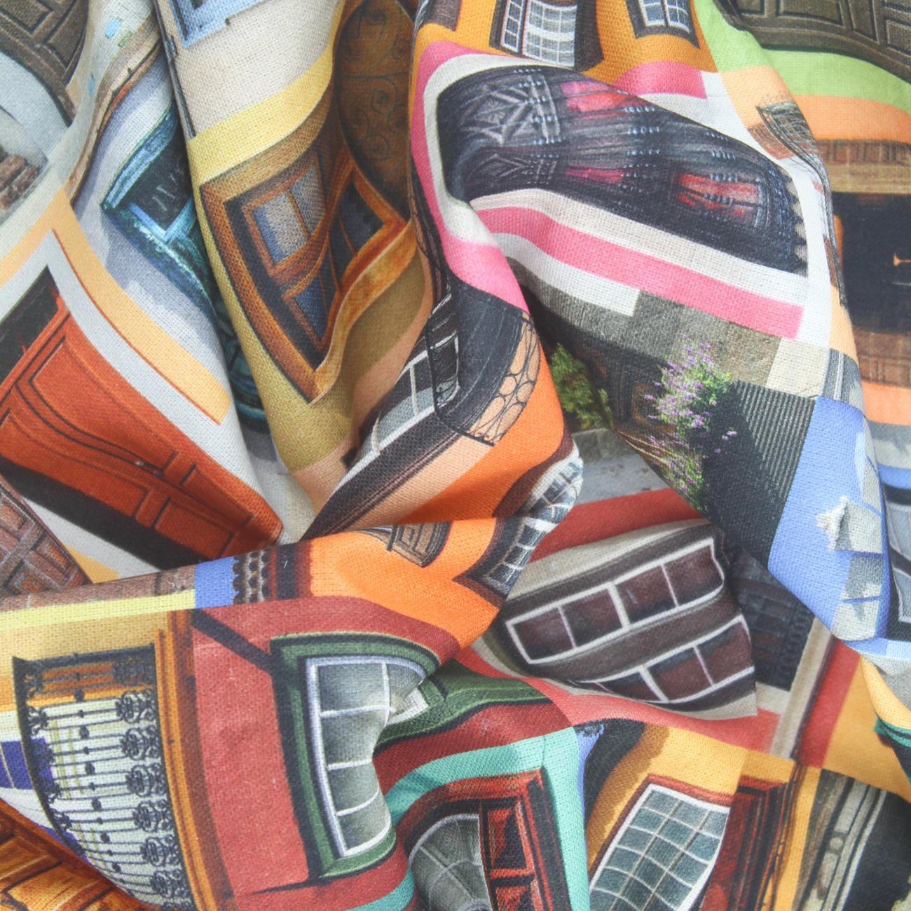 Panamá de Decoración Digital - Ventanas Tradicionales - Amarillo y Naranja