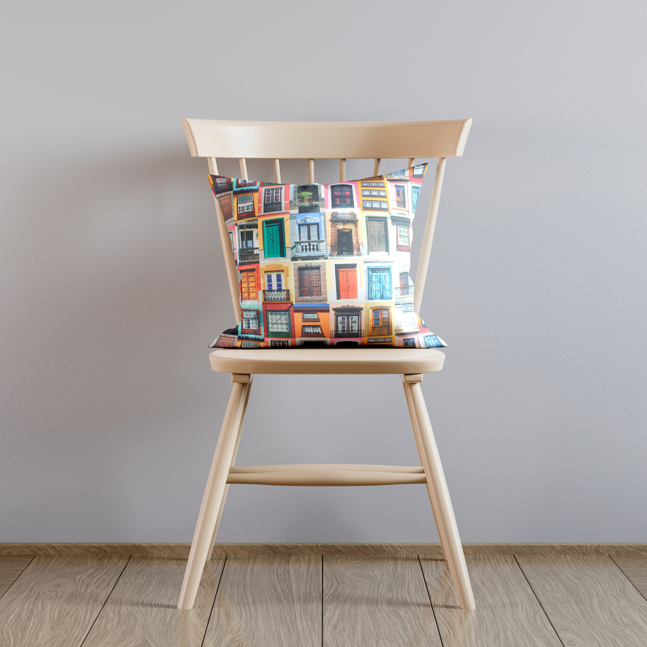 Panamá de Decoración Digital - Ventanas Tradicionales - Amarillo y Naranja