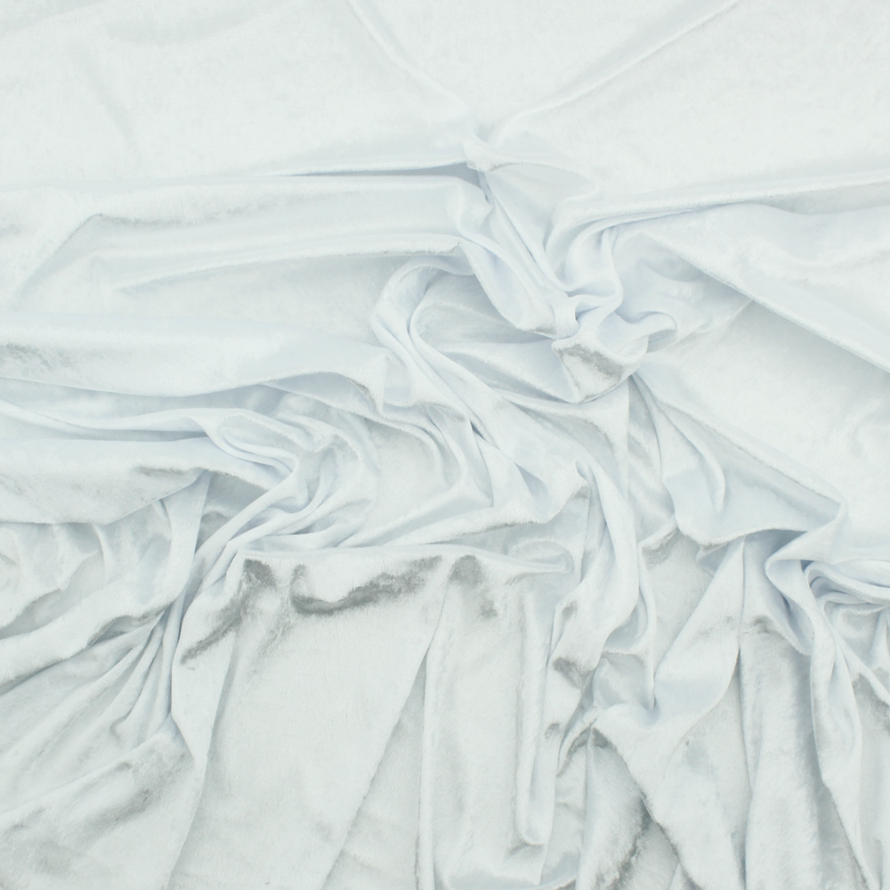 Velvety Mesh - White