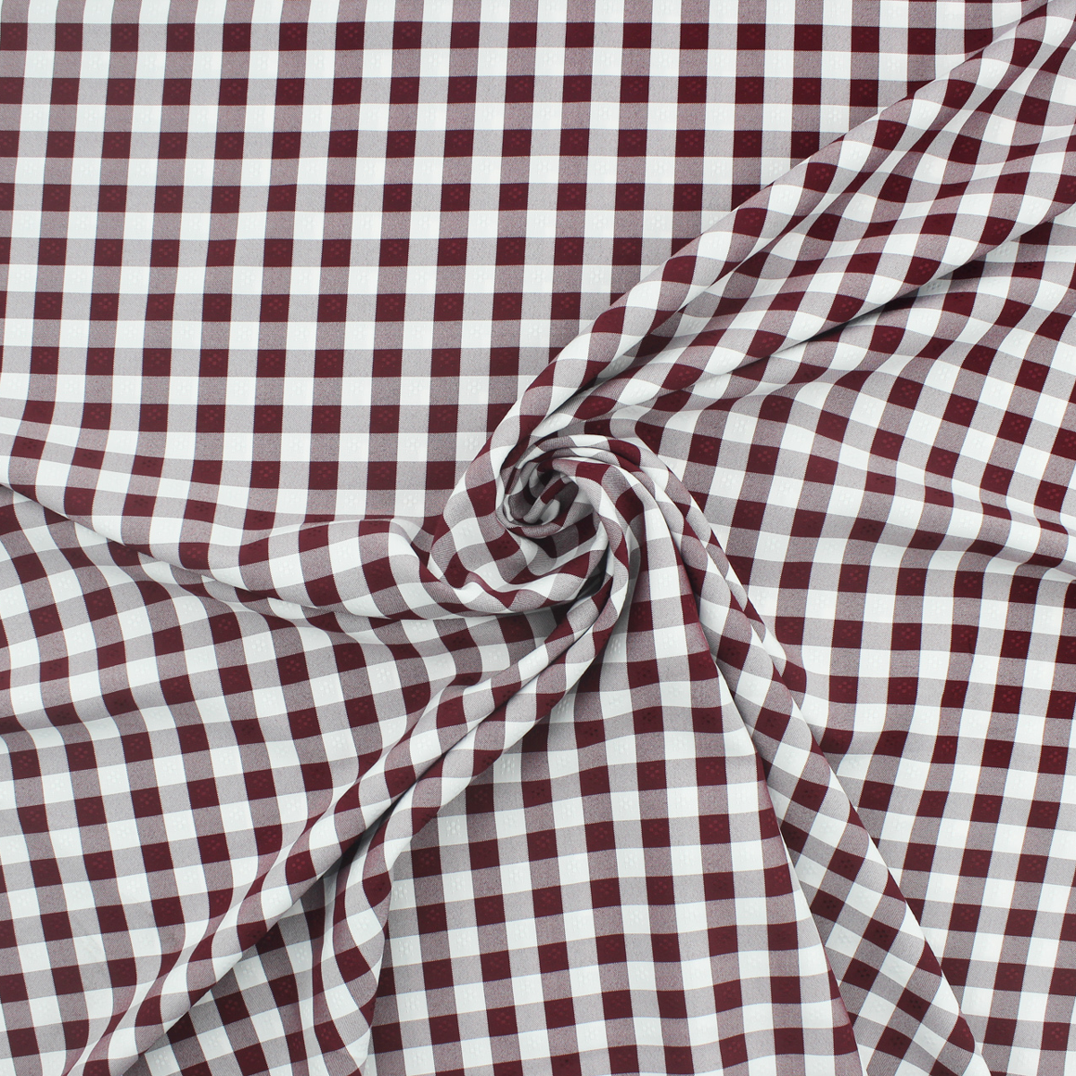Tela Ajedrez con Relieve - Burdeos