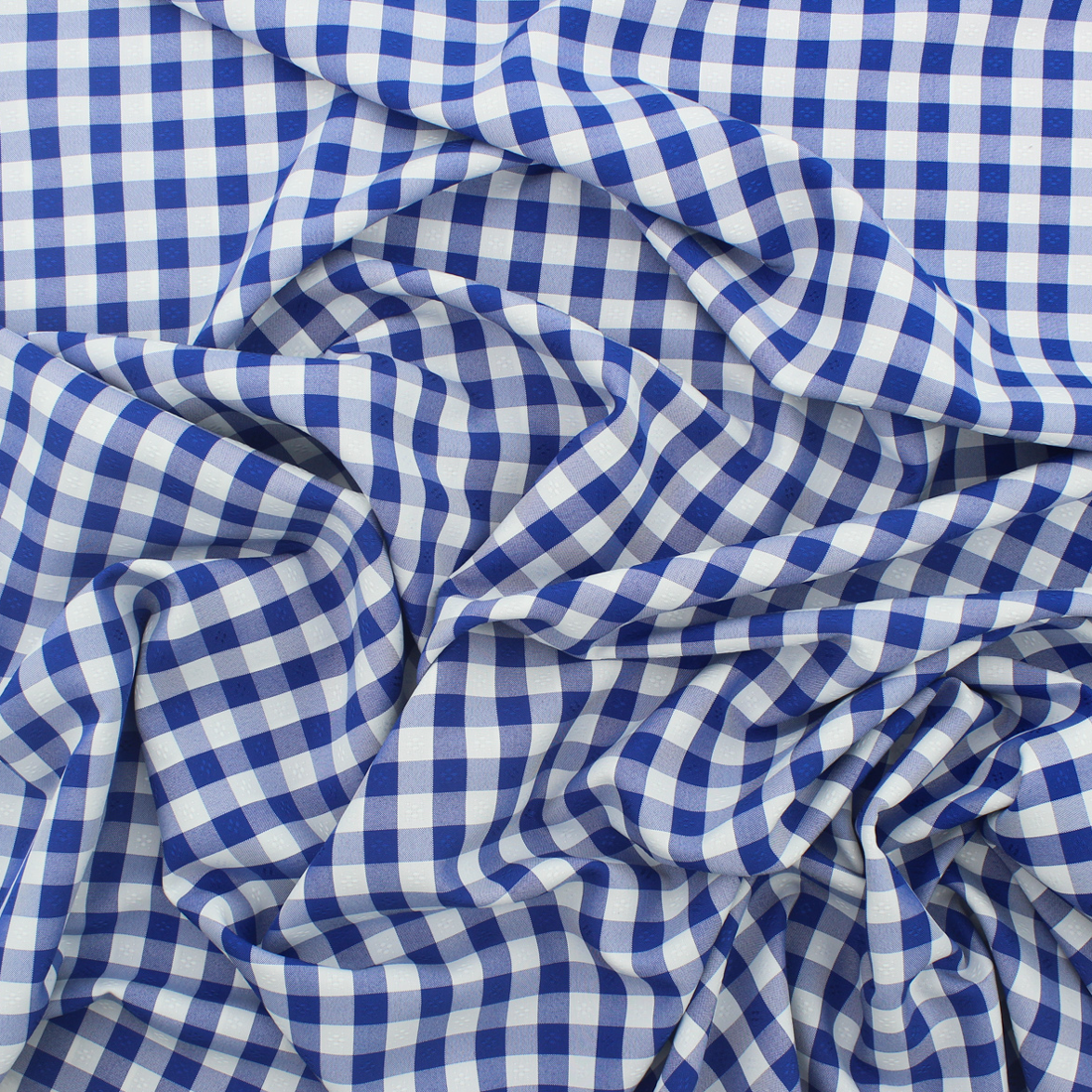 Tecido Xadrez com Relevo - Azul