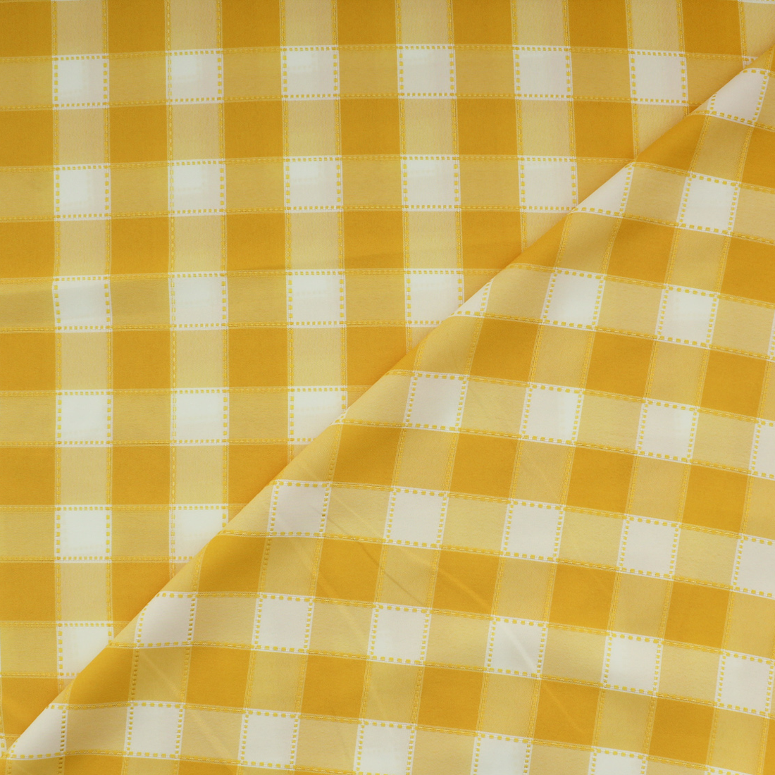 Traced Chess Fabric - Yellow