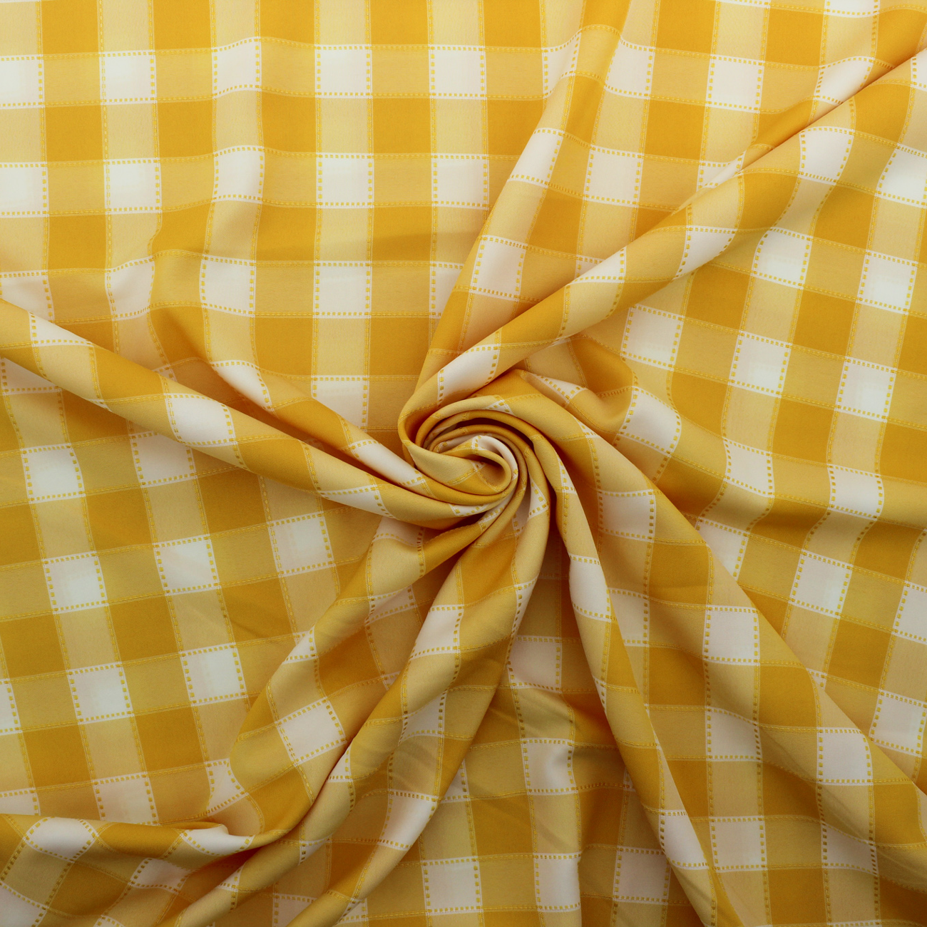 Traced Chess Fabric - Yellow