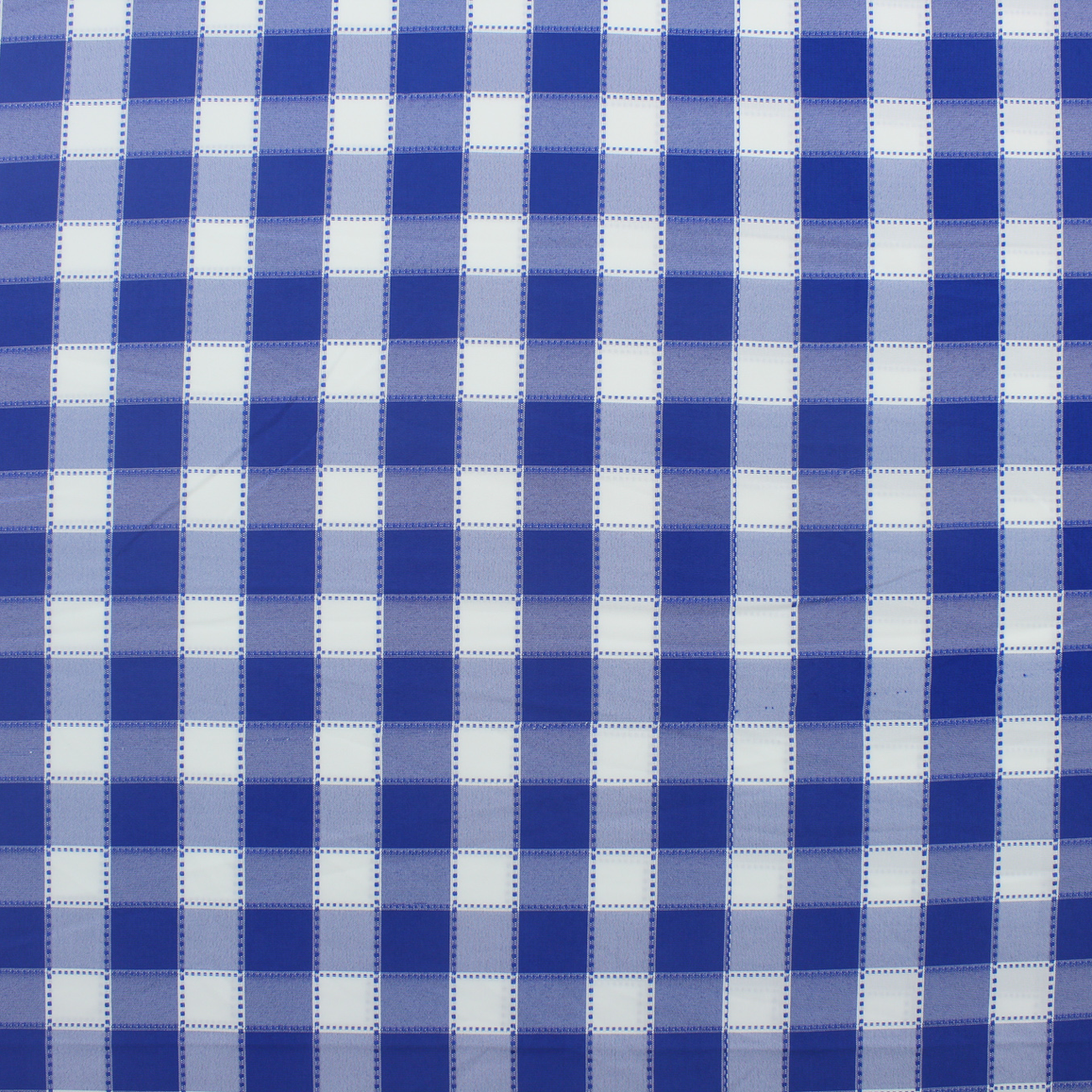 Tecido Xadrez Tracejado - Azul