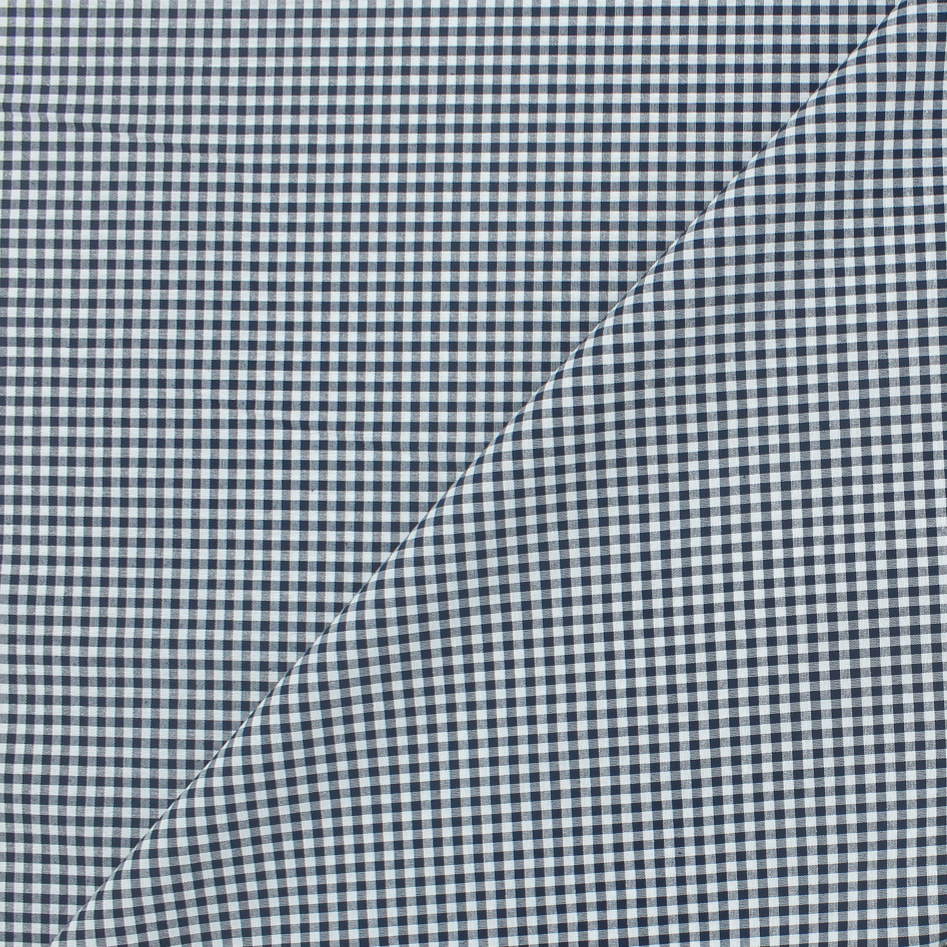 Tecido Xadrez Pequeno Vichy - Azul Marinho