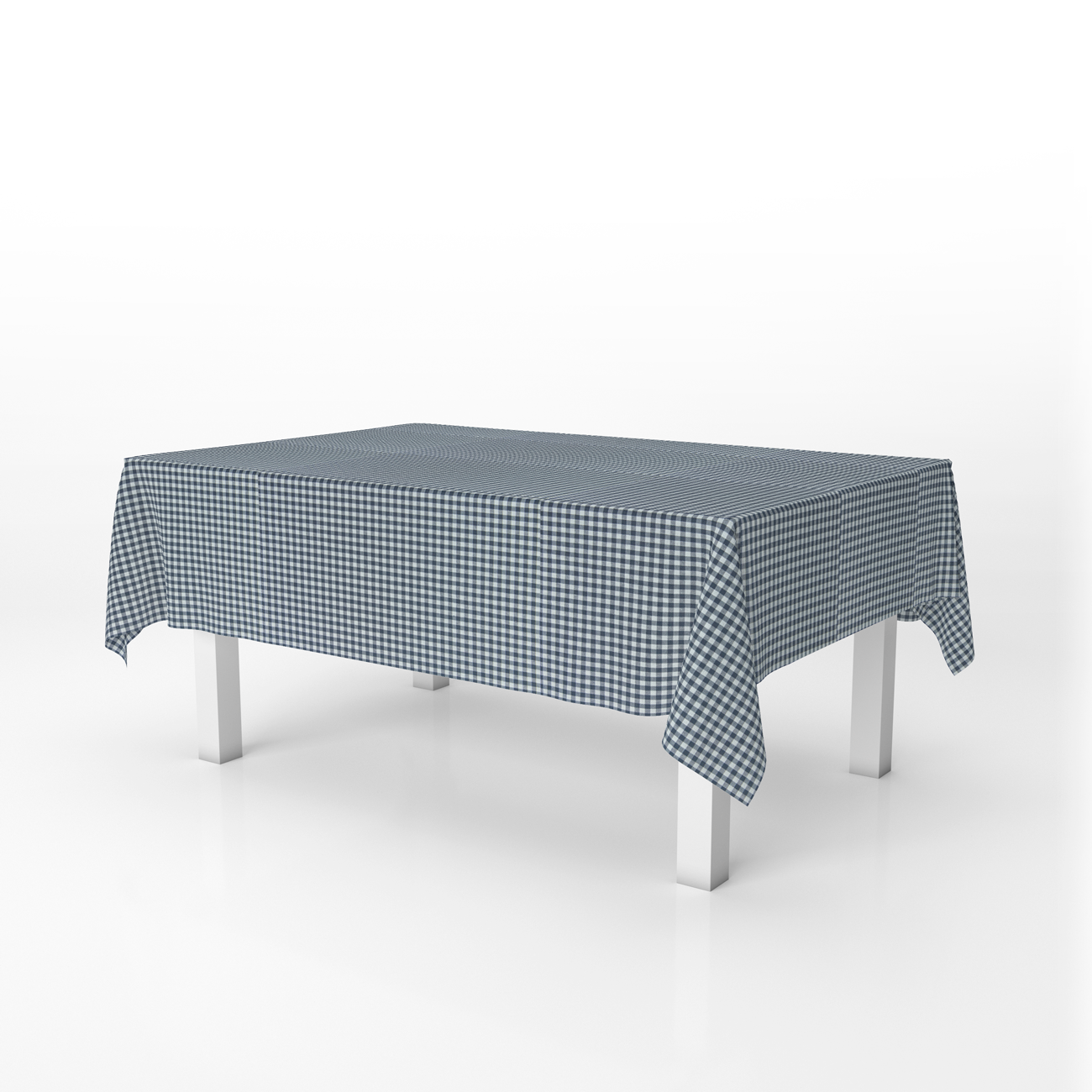 Tecido Xadrez Pequeno Vichy - Azul Marinho