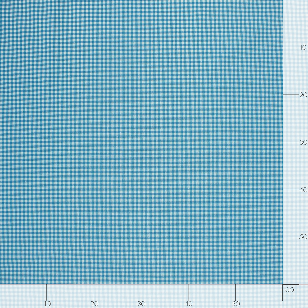 Tecido Xadrez Pequeno Vichy - Azul Turquesa