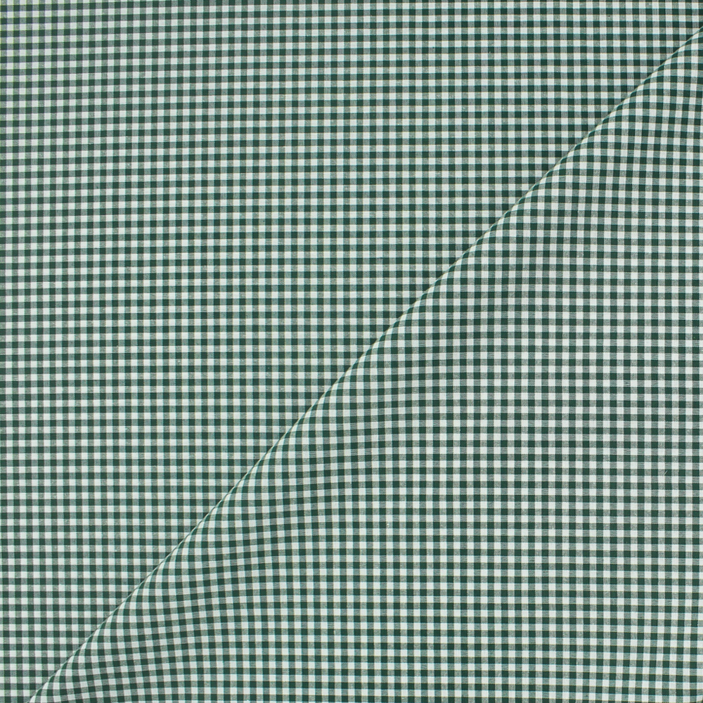 Tecido Xadrez Pequeno Vichy - Verde Escuro