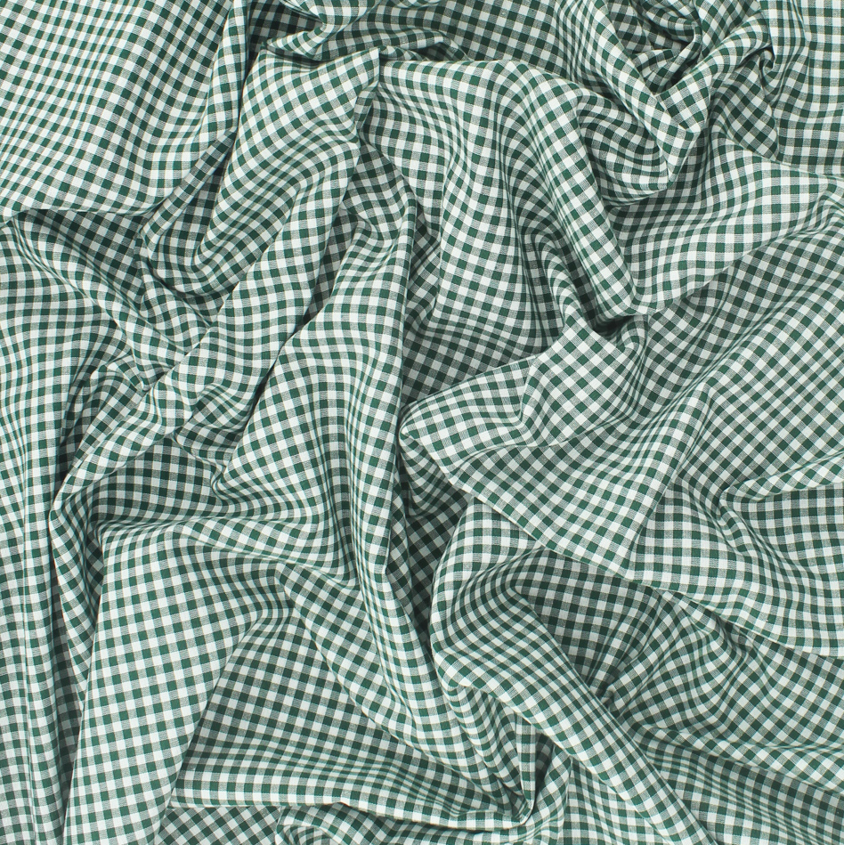 Tecido Xadrez Pequeno Vichy - Verde Escuro