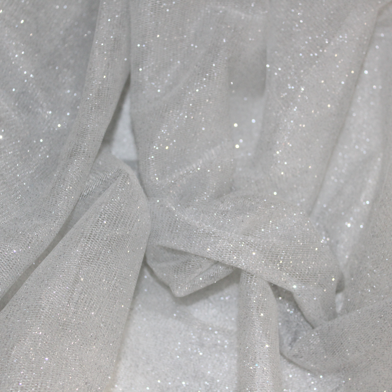 Glitter Tulle - Pearl