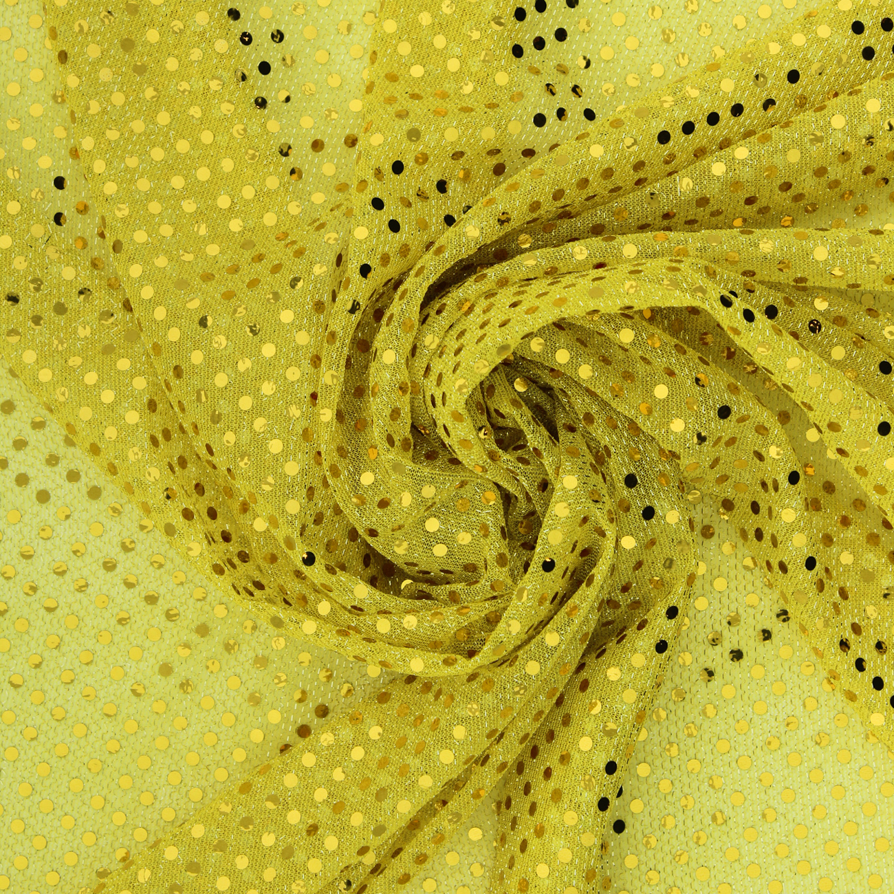 Malla Paiette con Lentejuelas - Amarillo