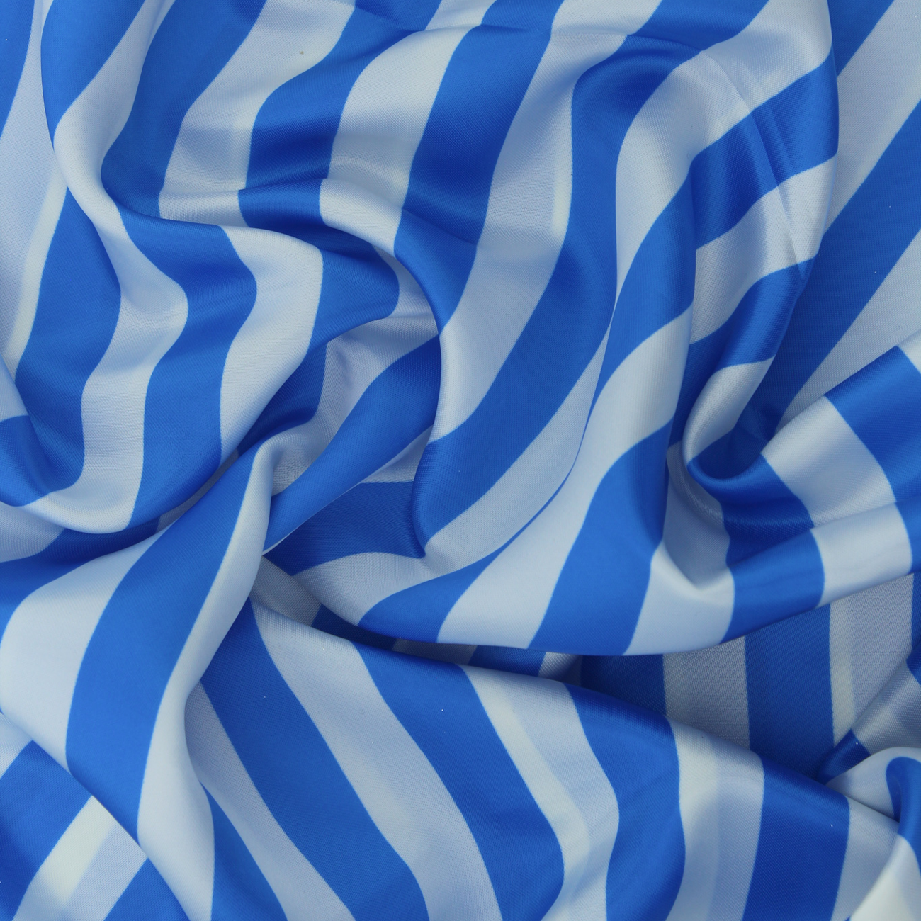 Rayas de raso estampadas Carnival - Azul