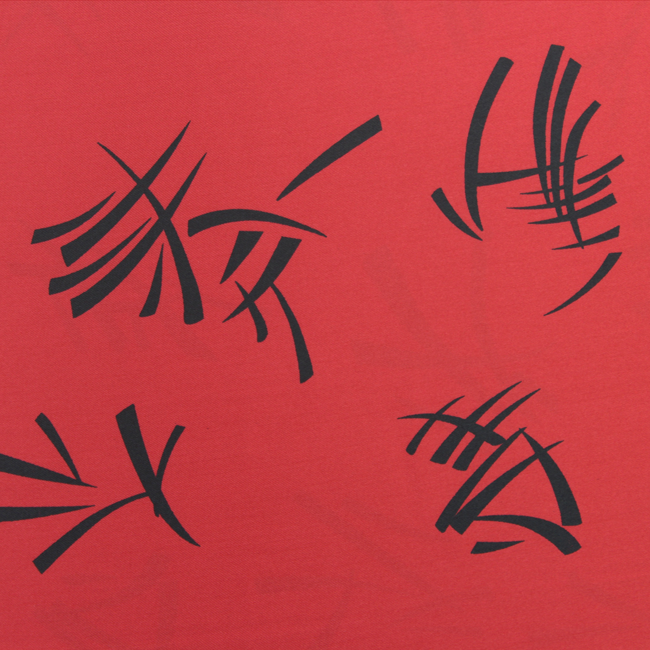 Cetim Estampado Carnaval Samurai - Vermelho