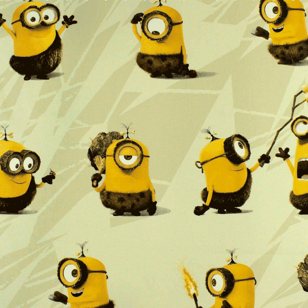 Algodão estampado - Disney Minions Samba - amarelo Algodões Estampados Tecido para Decoração e Vestuário