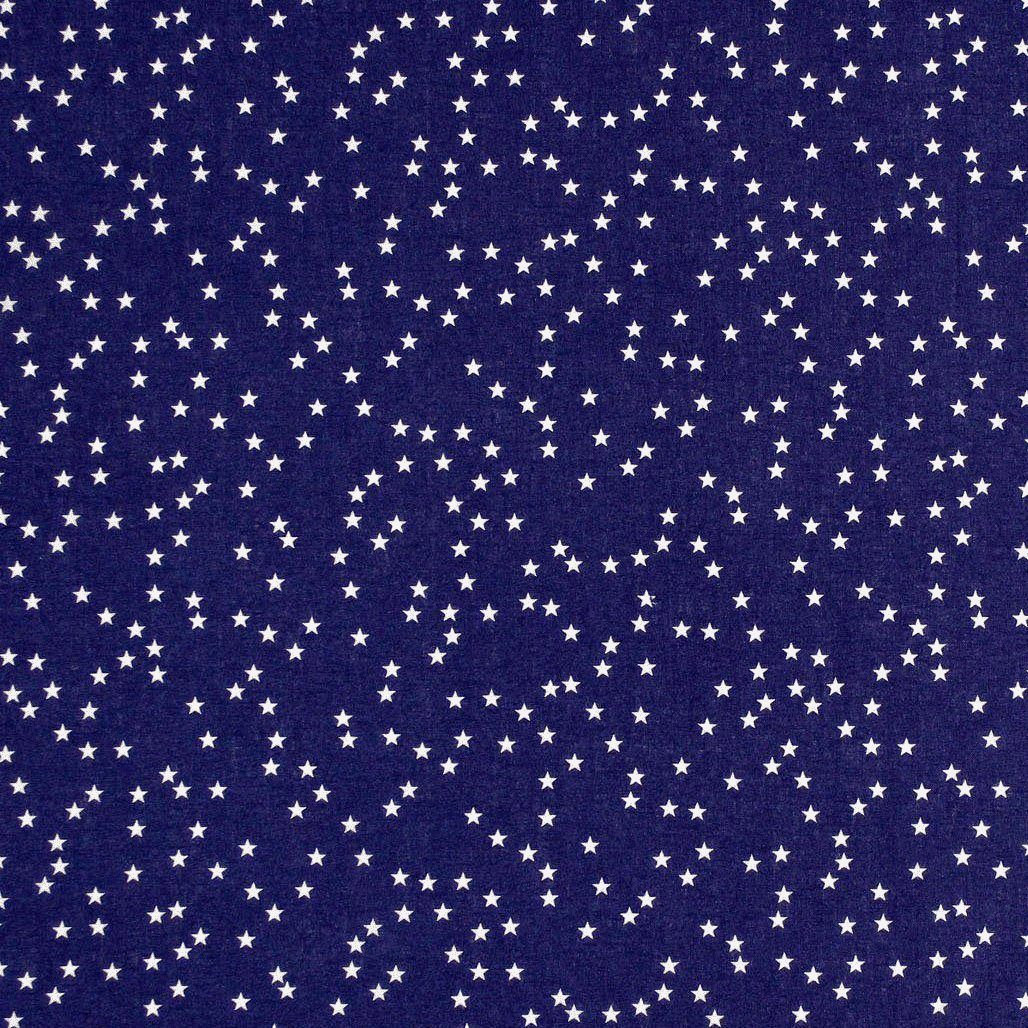 Algodão Estampado Estrelas - azul Algodões Estampados Tecido para Decoração e Vestuário