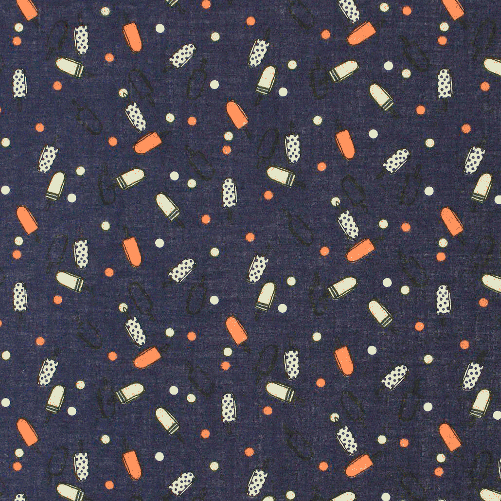 Algodão Estampado gelados- azul Algodões Estampados Tecido para Decoração e Vestuário