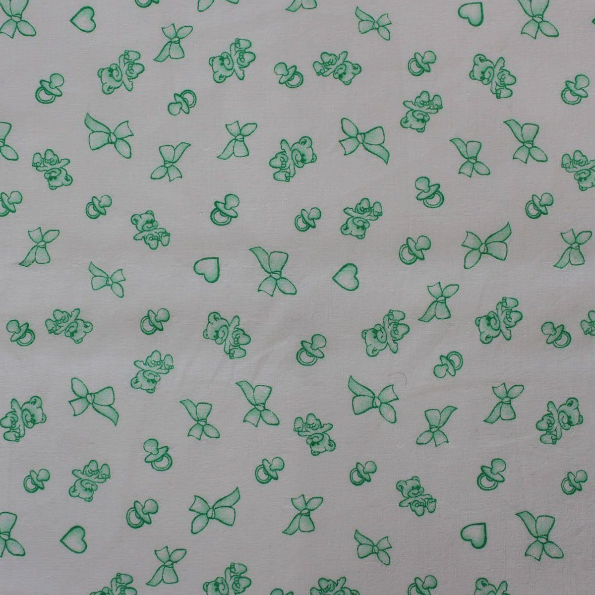 Algodão estampado laços - verde Confecção Feira dos Tecidos Online