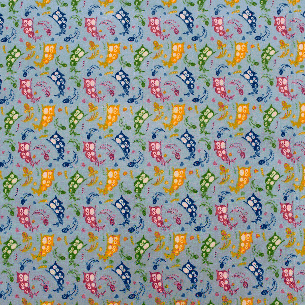 Algodão estampado mochos - azul Algodões Estampados Tecido para Decoração e Vestuário