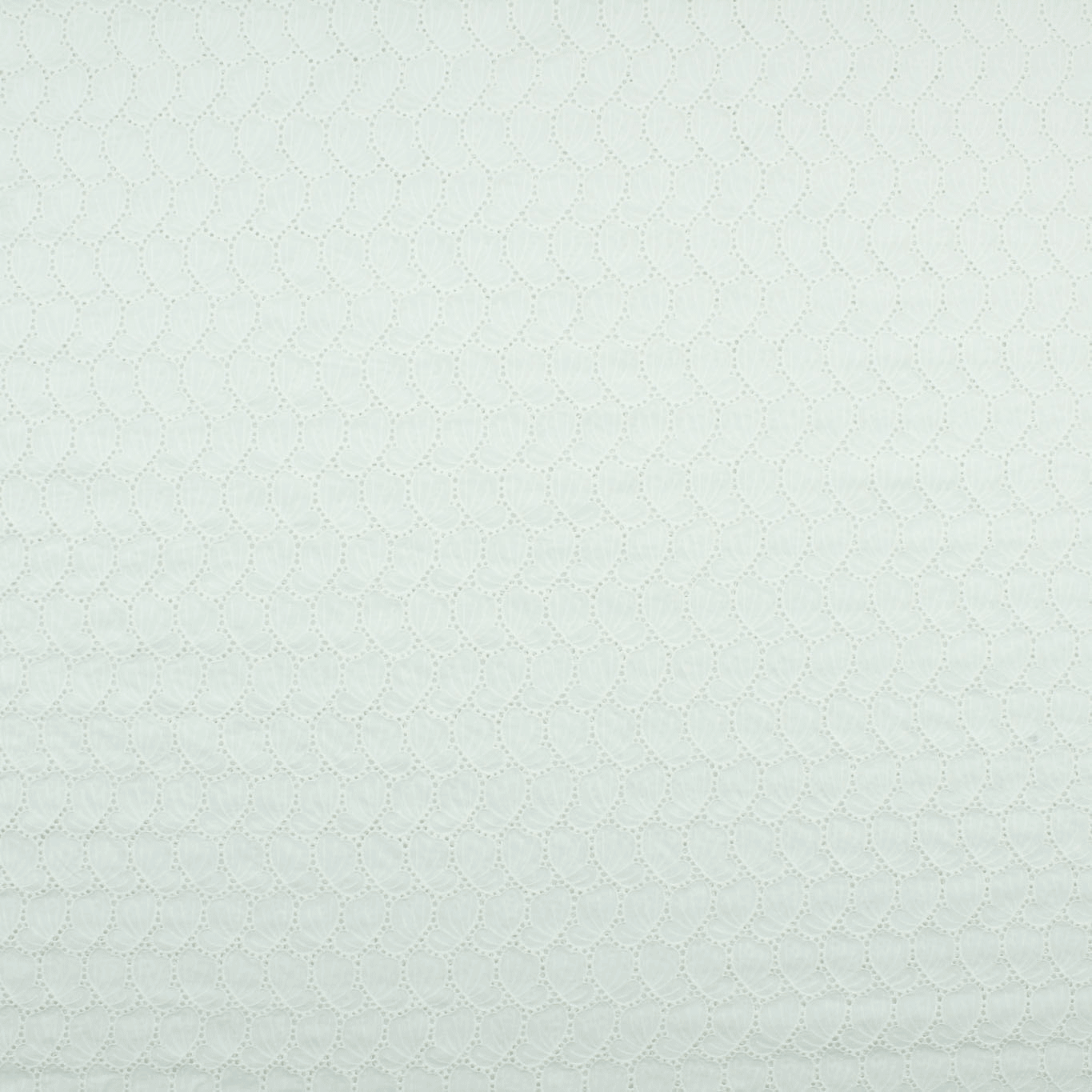 Bordado Inglês Liso - branco Bordado Inglês Tecido para Vestuário