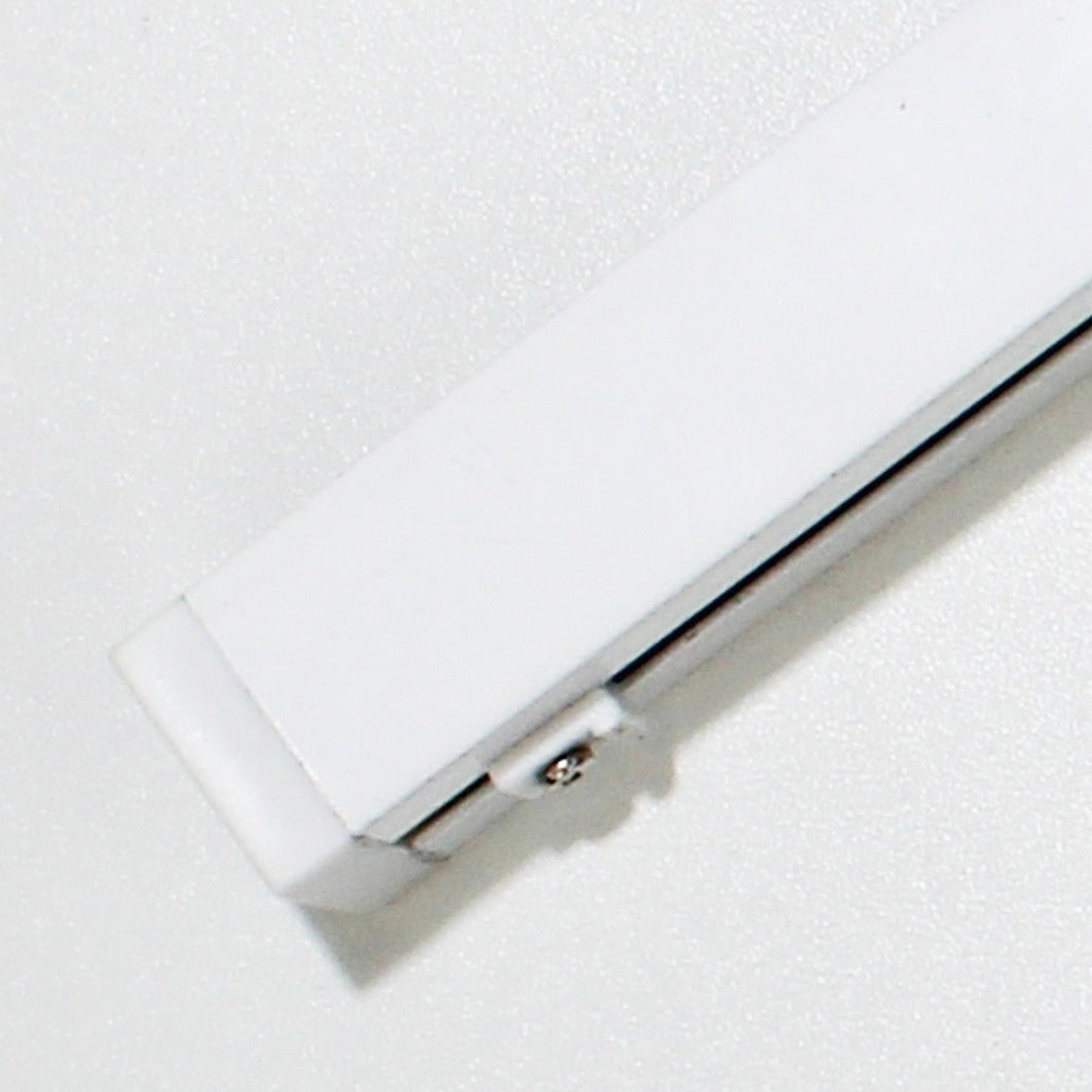 Calha 5000 - Branco com suporte ao tecto Calhas Feira dos Tecidos Online