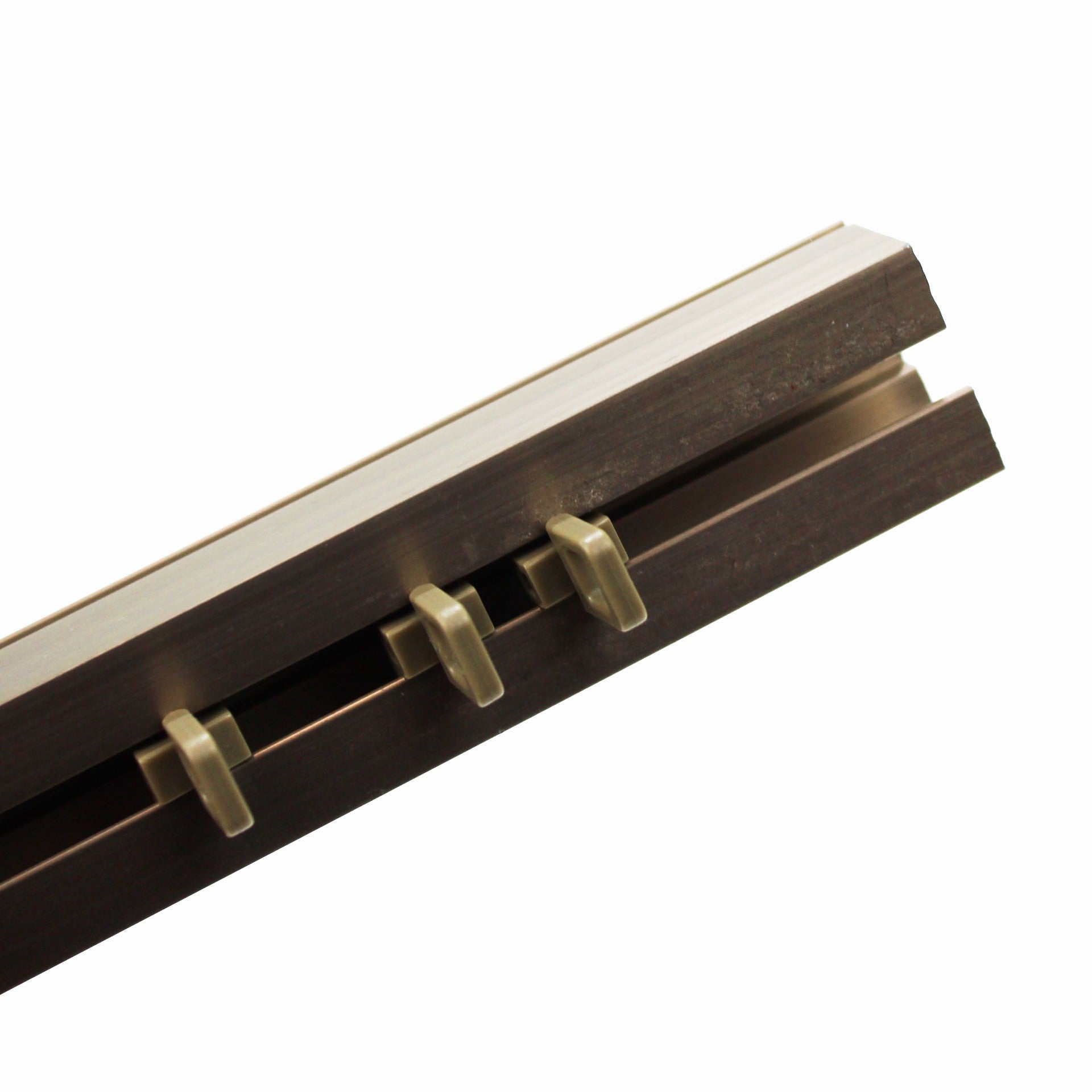 Calha 5000 - Inox com suporte ao tecto Calhas Feira dos Tecidos Online