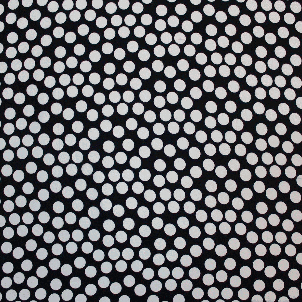 Camiseiro Estampado bolas - branco e preto Sedas Poliéster Tecido para Vestuário