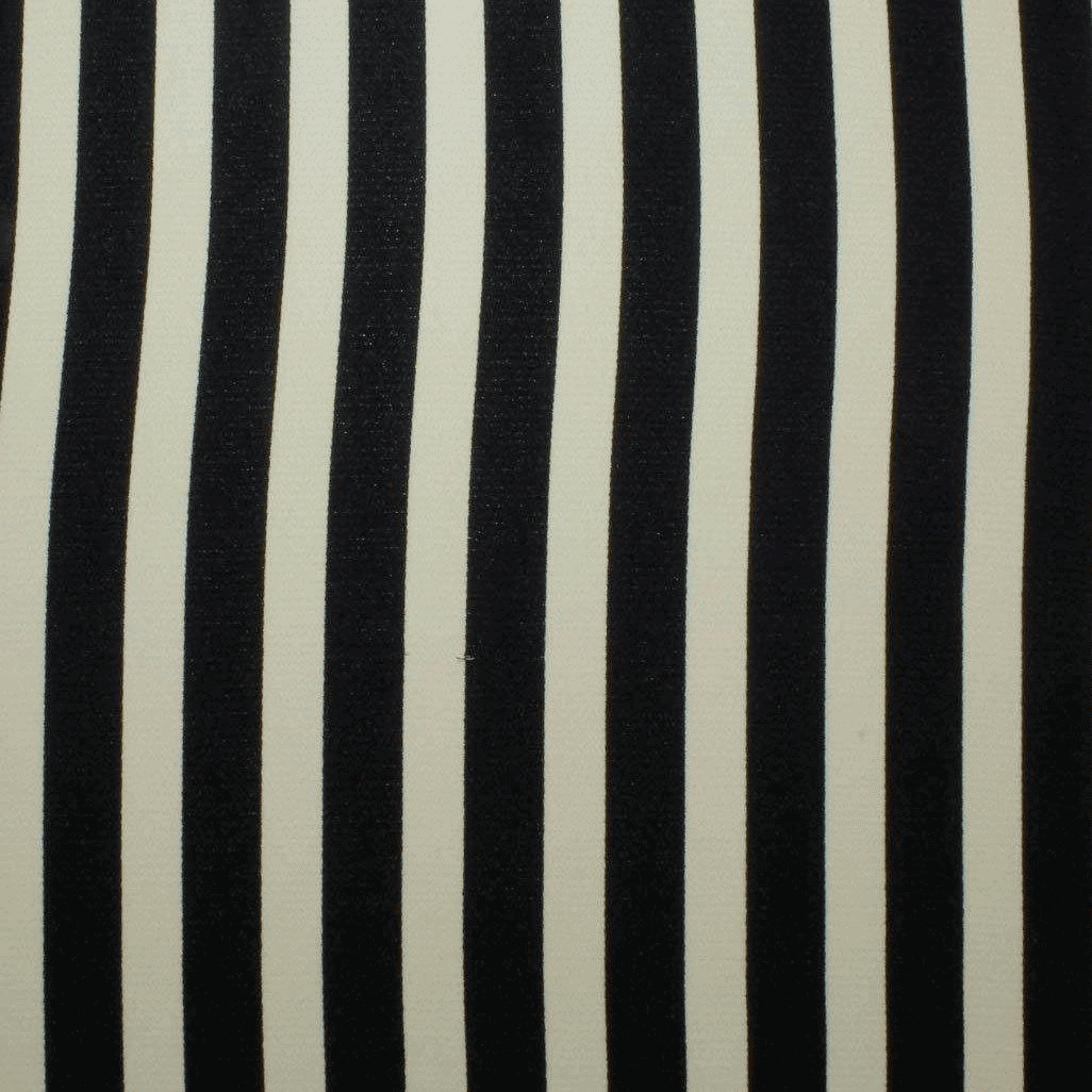 Camiseiro Estampado Riscas Azul & Branco Sedas Poliéster Tecido para Vestuário