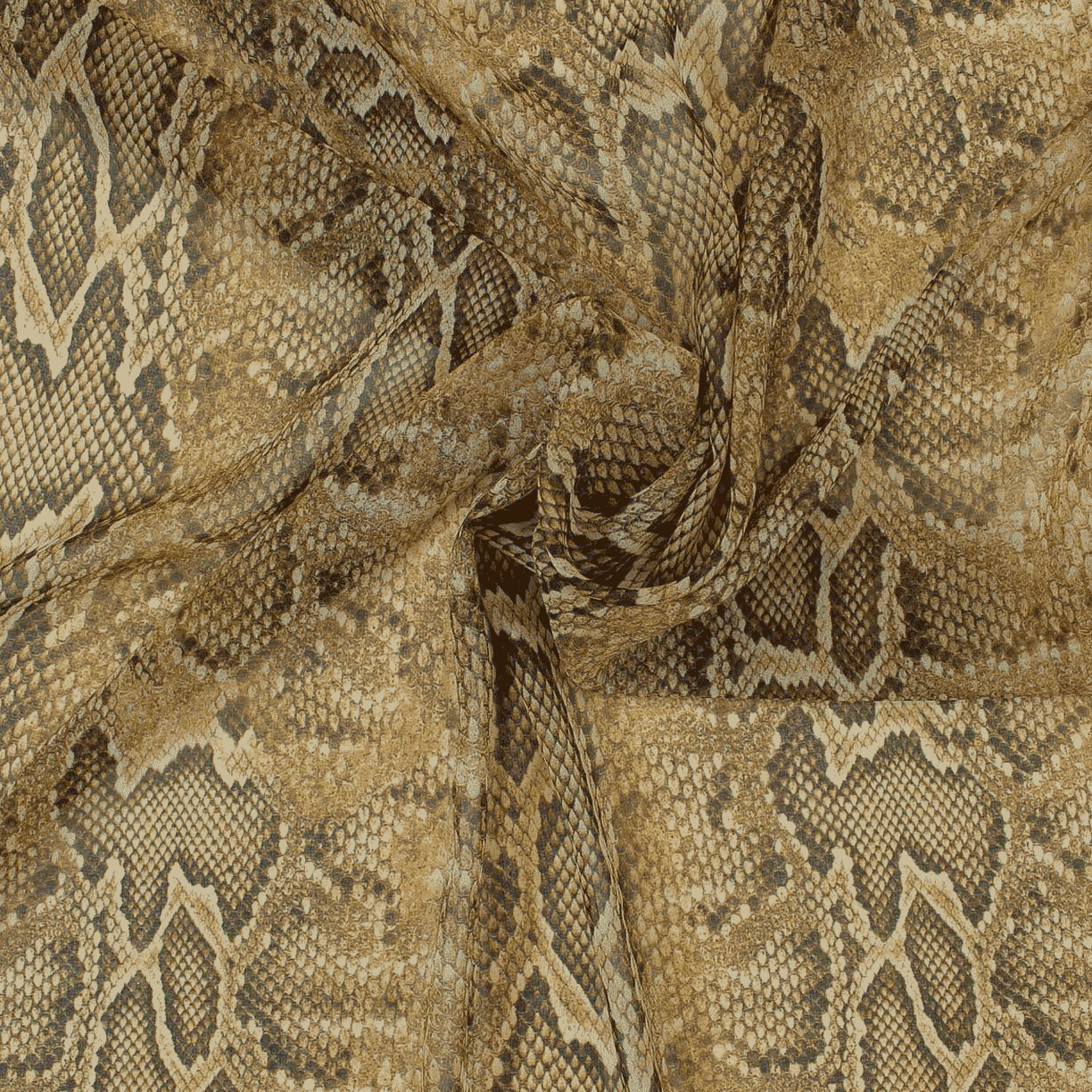 Camiseiro Estampado Translúcido print animal cobra - bege Camiseiro de Algodão Tecido para Vestuário