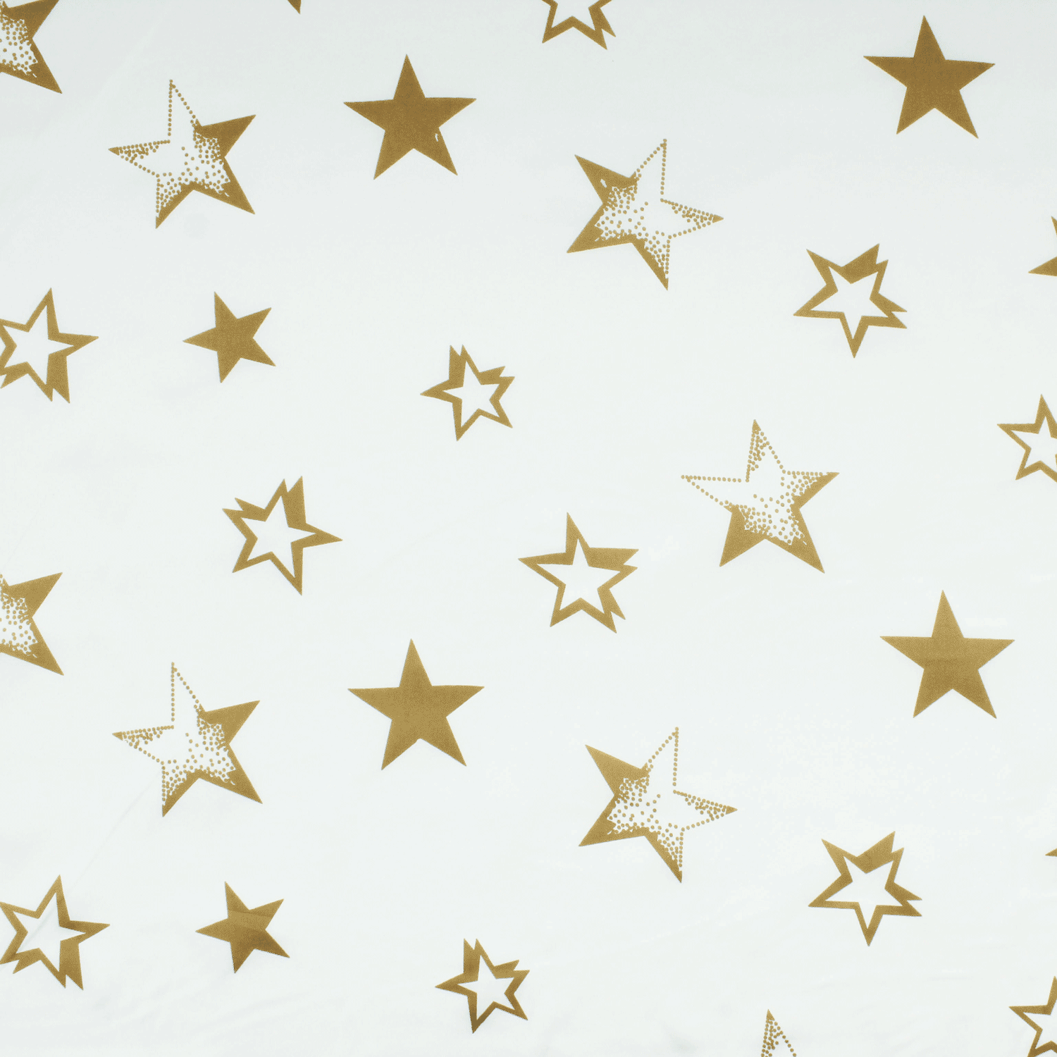 Cetim Estampado Carnaval Estrelas - branco Cetim Estampado Tecido para Vestuário