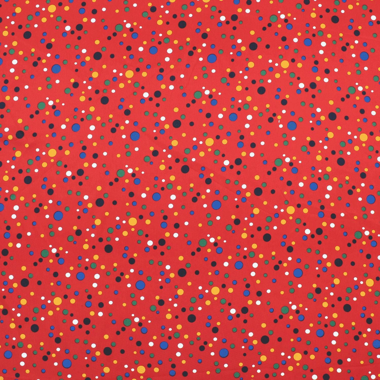 Cetim Estampado Carnaval Pintas - vermelho Cetim Estampado Tecido para Vestuário