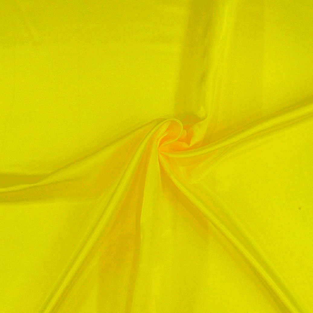 Cetim Poliester Amarelo Cetim Poliéster Tecido para Vestuário