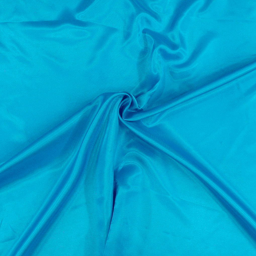 Cetim Poliester Azul Bébé Cetim Poliéster Tecido para Vestuário