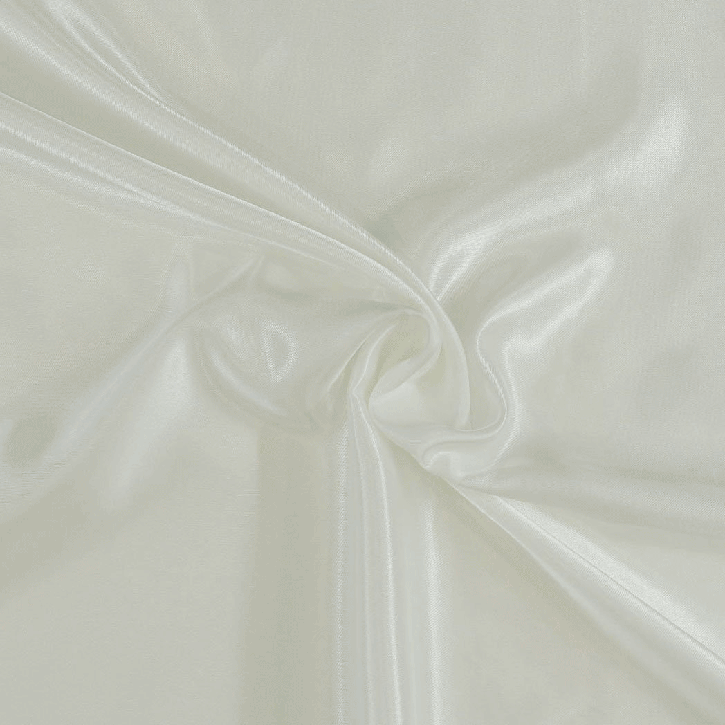 Cetim Poliester Branco Cetim Poliéster Tecido para Vestuário