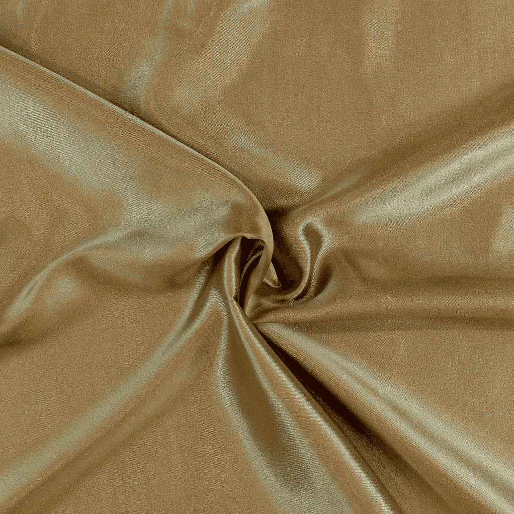 Cetim Poliester Camel Cetim Poliéster Tecido para Vestuário