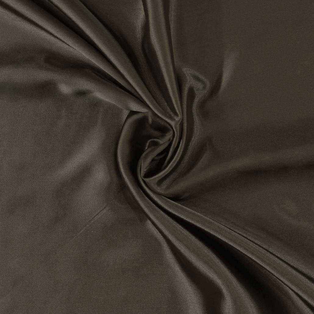 Cetim Poliester Castanho Cetim Poliéster Tecido para Vestuário
