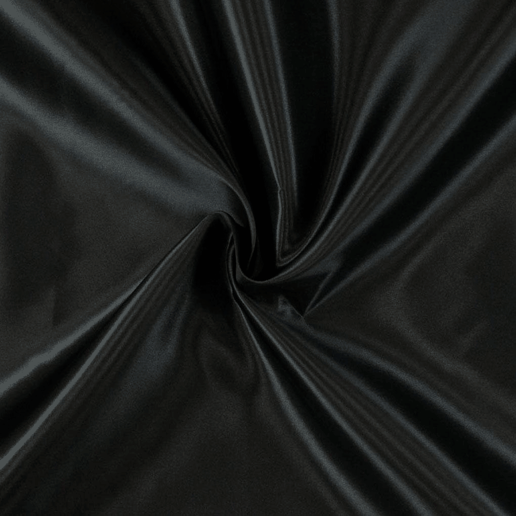 Cetim Poliester Preto Cetim Poliéster Tecido para Vestuário