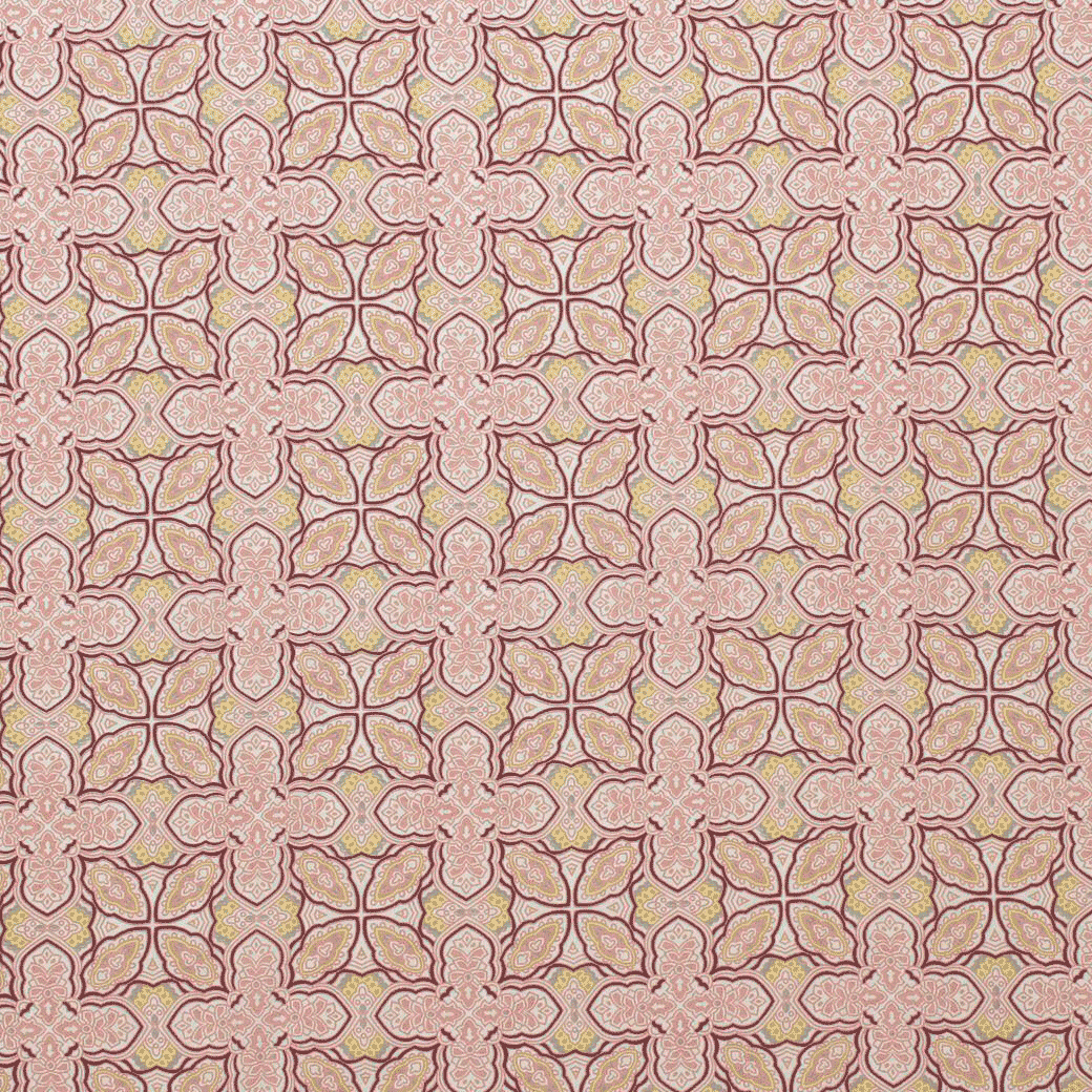 Estampado Viscose Cornucópia - rosa & amarelo Viscoses Estampadas Tecido para Vestuário