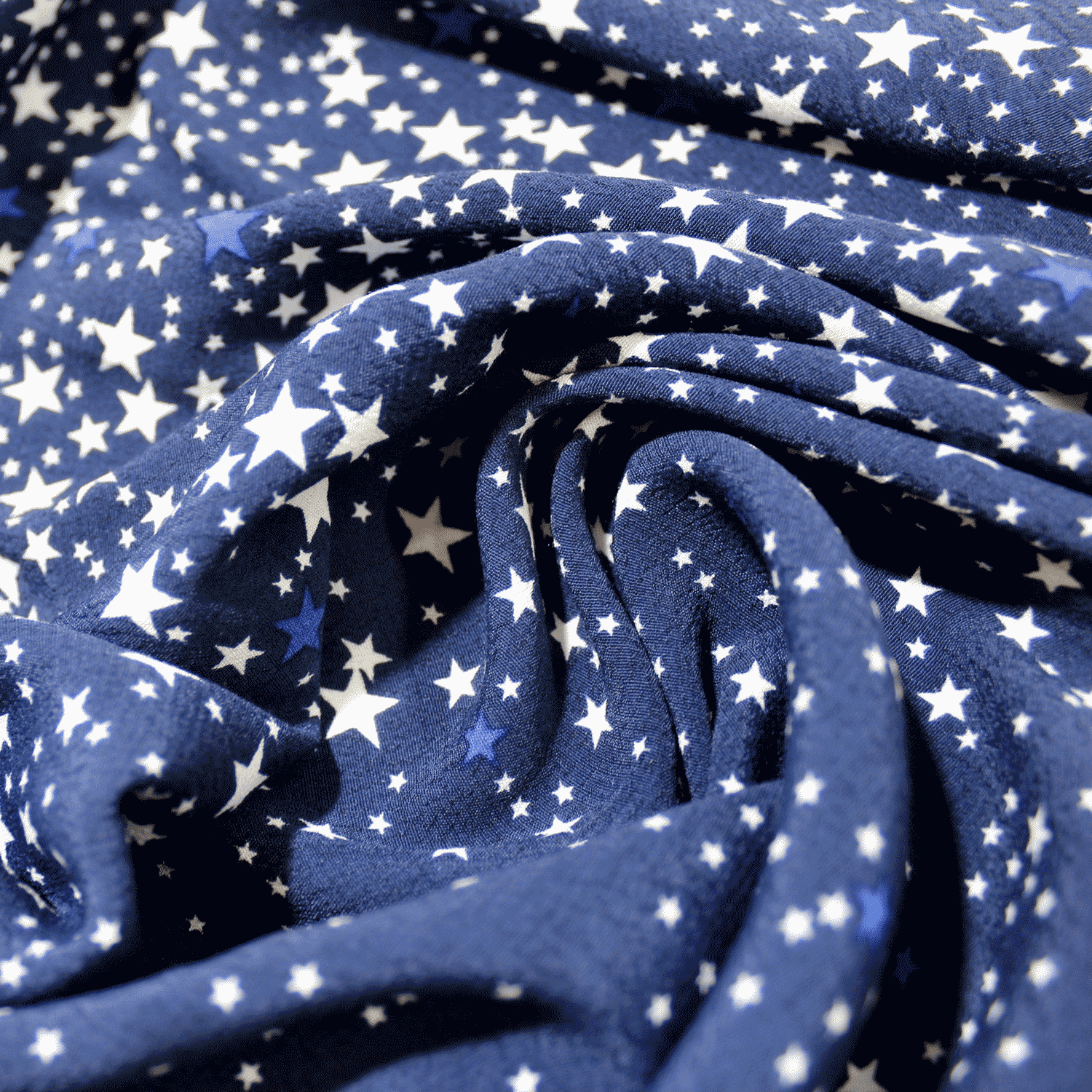 Estampado Viscose estrelas degradê - azul Viscoses Estampadas Tecido para Vestuário