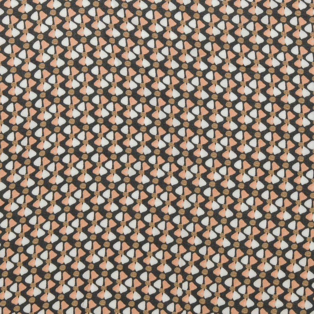 Estampado Viscose Figuras - rosa & branco Viscoses Estampadas Tecido para Vestuário