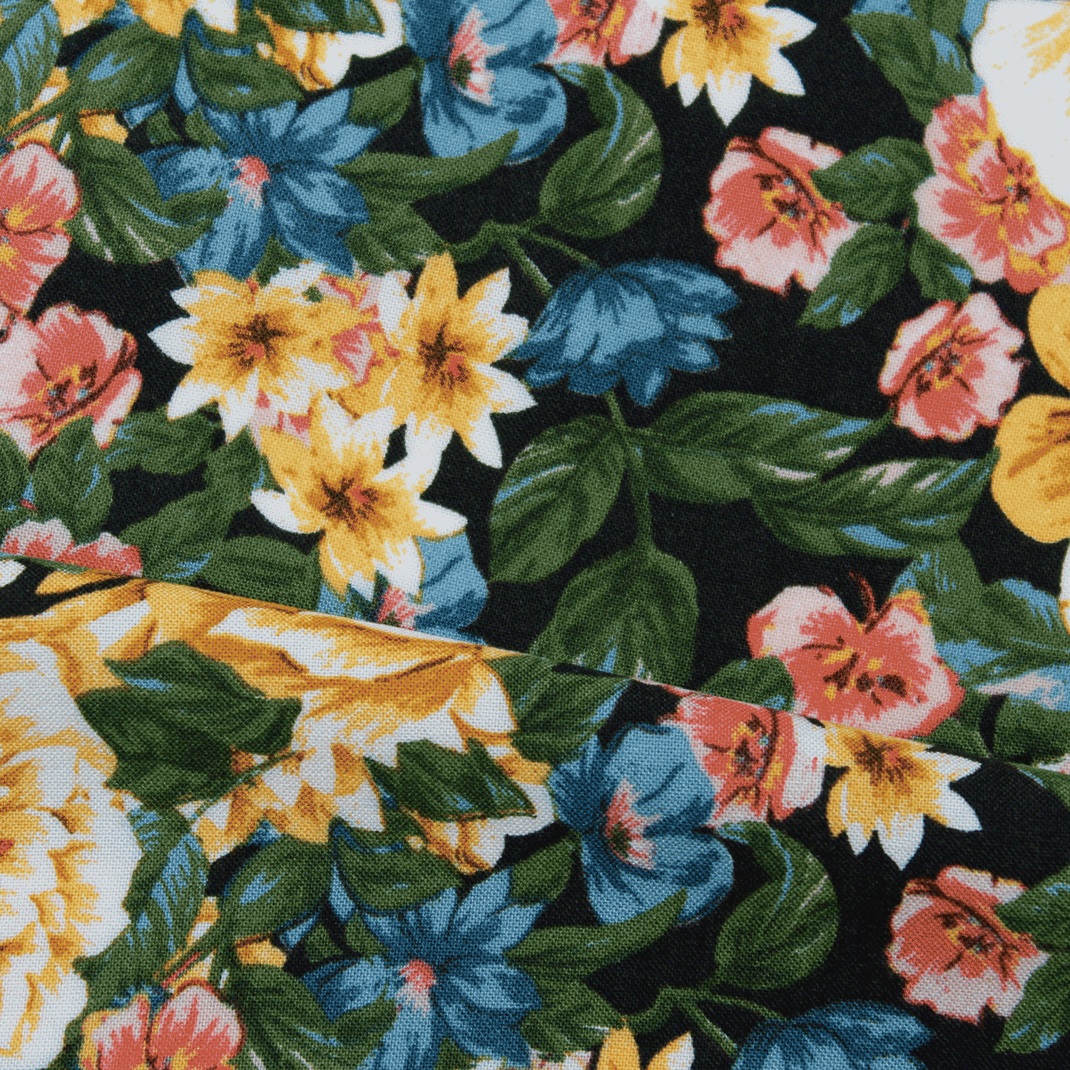 Estampado Viscose Floral - amarelo Viscoses Estampadas Tecido para Vestuário