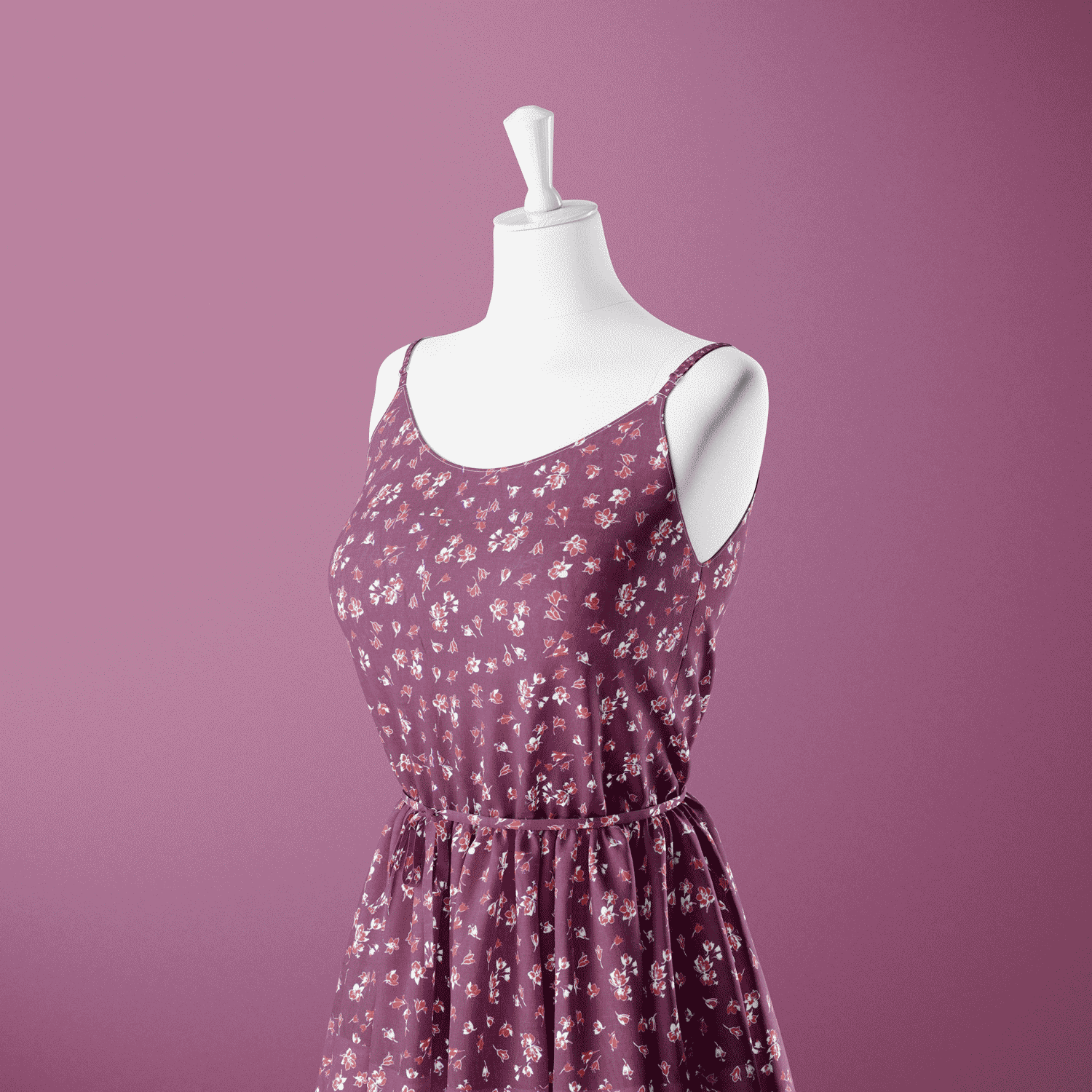 Estampado Viscose floral - bordeaux Viscoses Estampadas Tecido para Vestuário