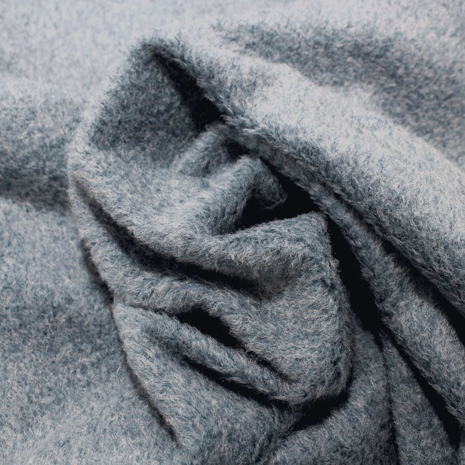 Fazenda Lisa Inverno Pêlo Médio - azul Fazendas Tecido para Vestuário