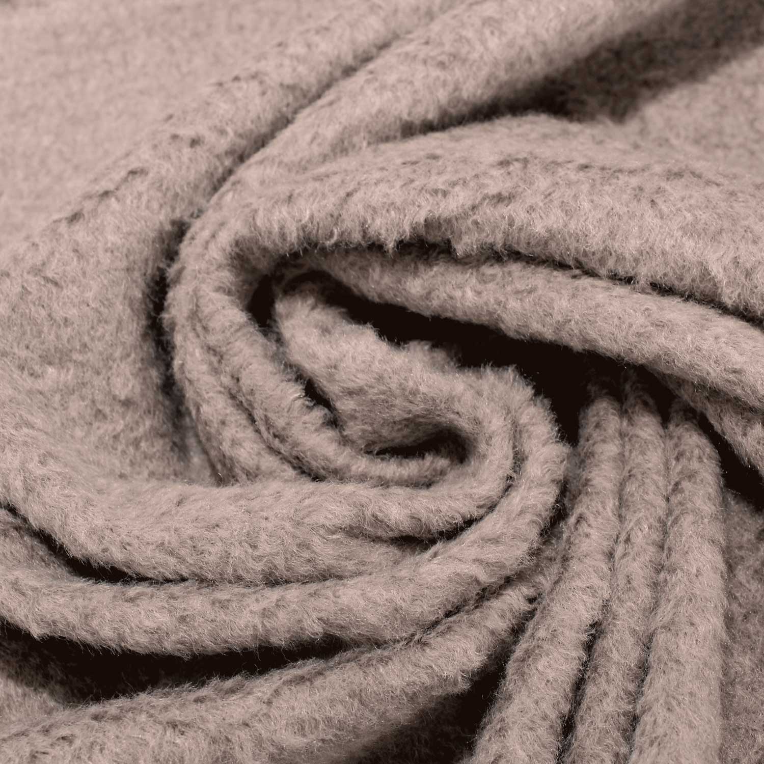 Fazenda Lisa Inverno Pêlo Médio - bege Fazendas Tecido para Vestuário