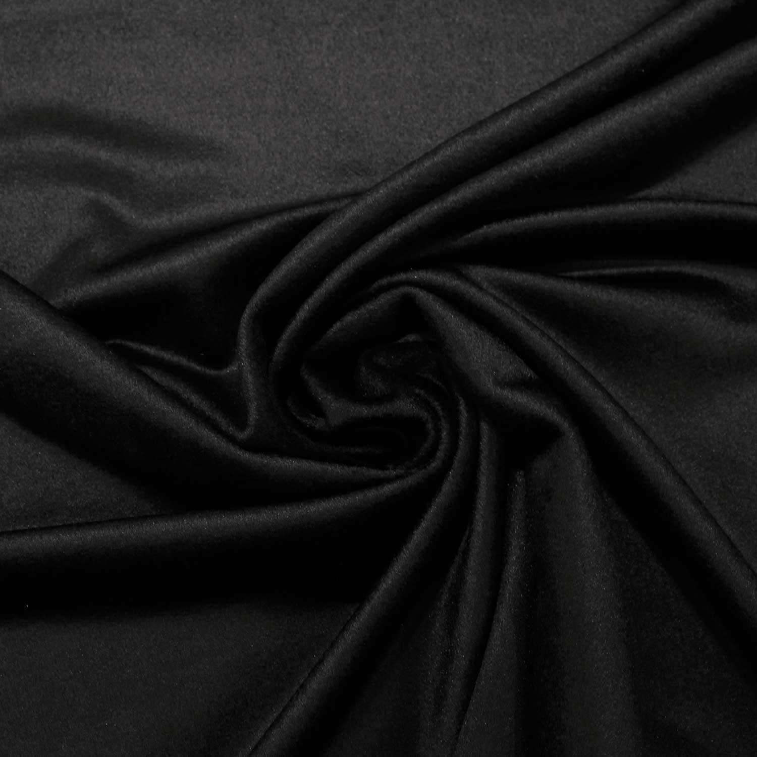 Fazenda Lisa Inverno - preto Fazendas Tecido para Vestuário