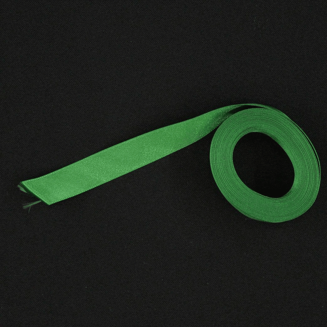 Fita Cetim 15mm Verde Fita de Cetim Retrosaria