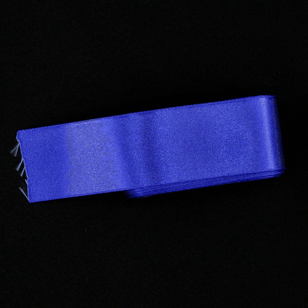 Fita Cetim 38mm Azulão Fita de Cetim Retrosaria