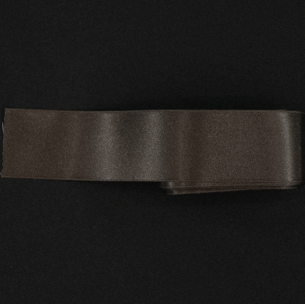 Fita Cetim 38mm Castanho Fita de Cetim Retrosaria