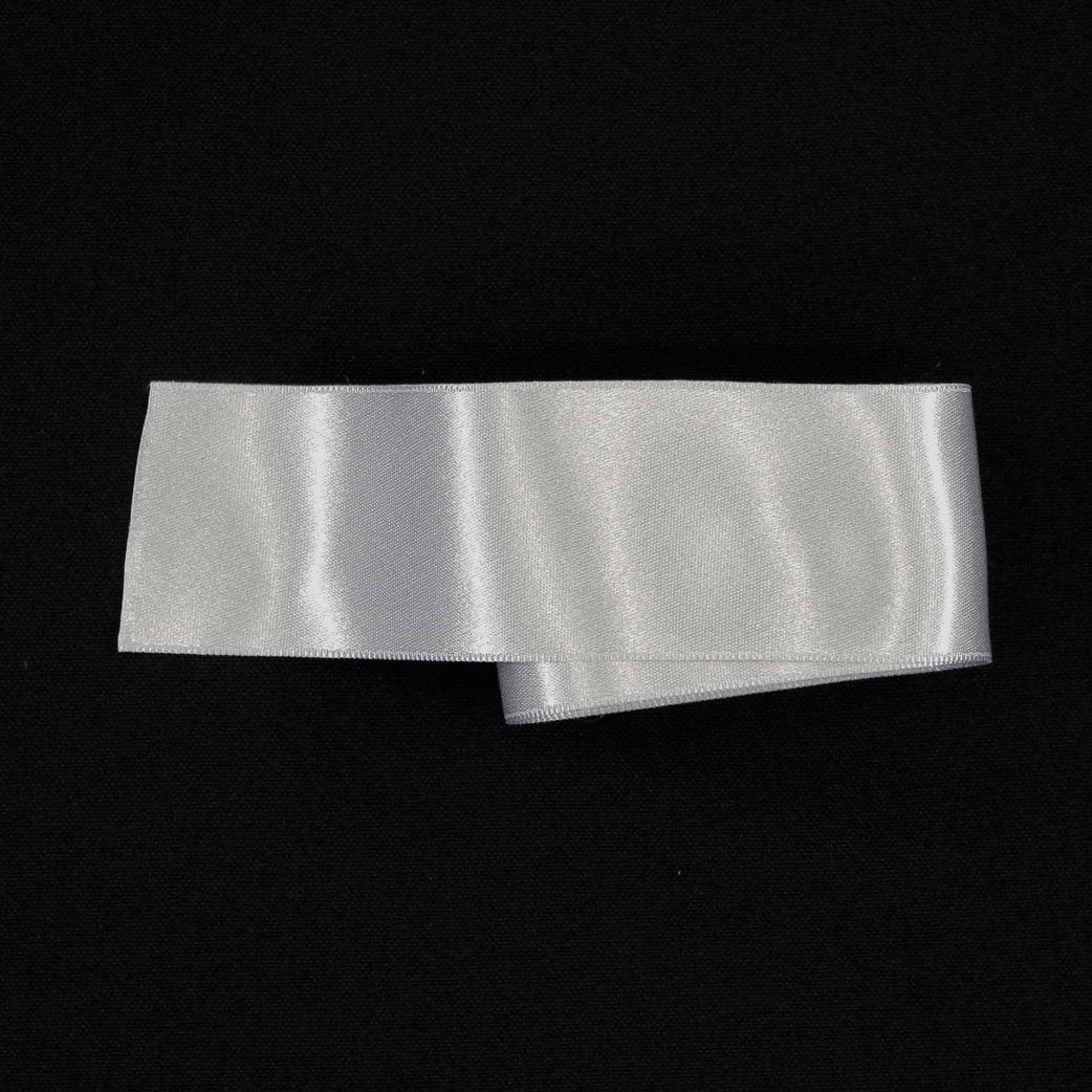 Fita Cetim 38mm Cinza Azulado Fita de Cetim Retrosaria